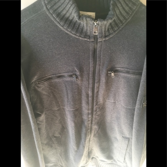 Calvin Klein Full Zip Heavyweight Sweater Size XL - Picture 3 of 5